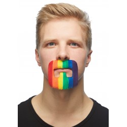 Mustaches with beards (pack of 6 pcs.)