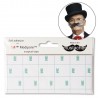Mustaches Double-Sided "3M" Self-Adhesive Medical Plaster for Fake Beards, Mustaches, Eyebrows and Sideburns (10 pack)
